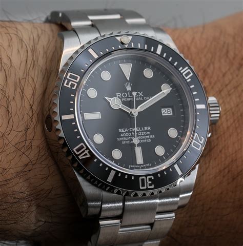 rolex sea dweller 4000 wrist shot|rolex sea dweller bezel.